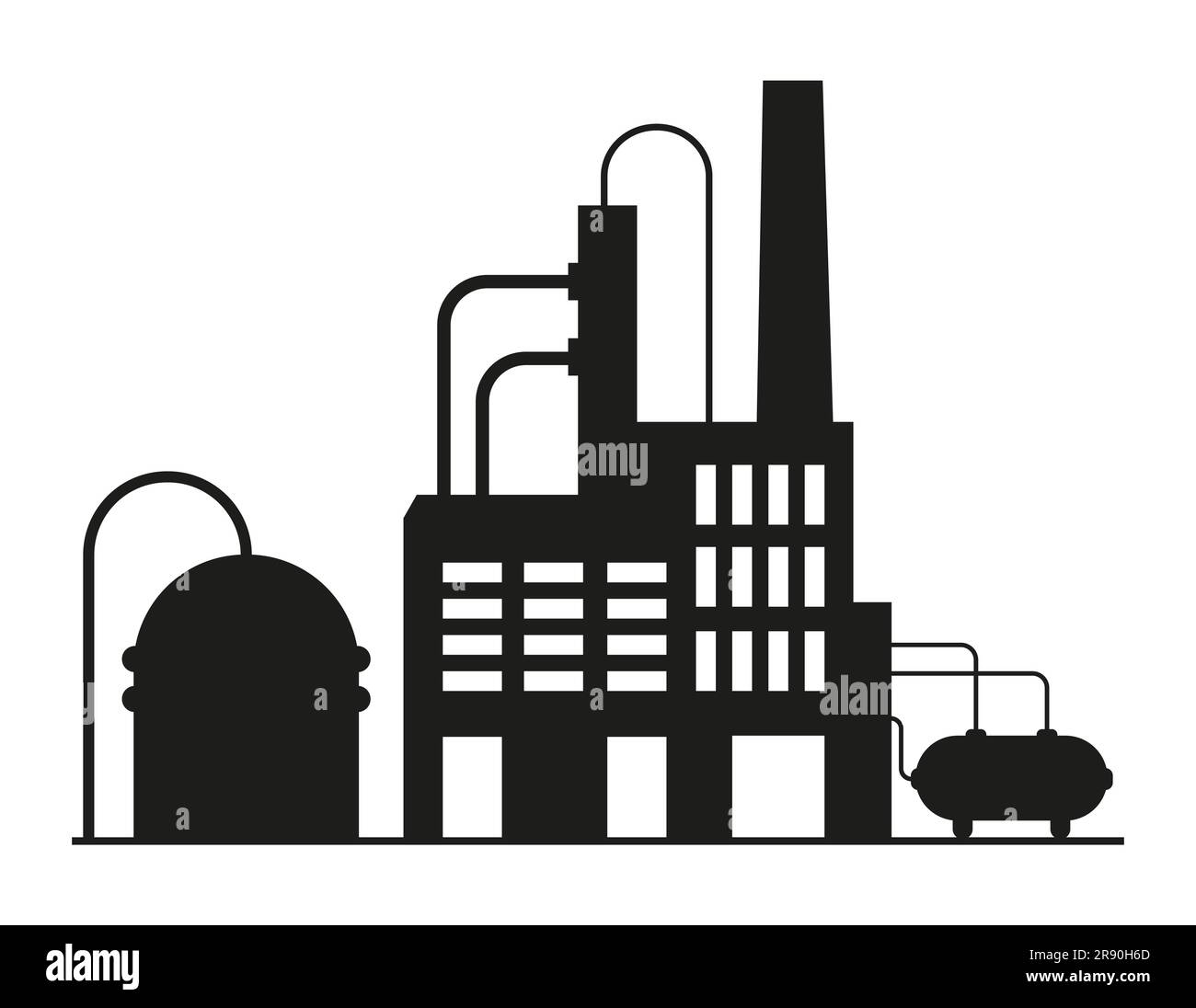 Factory, manufactury and plants vector. Storage, industrial premises