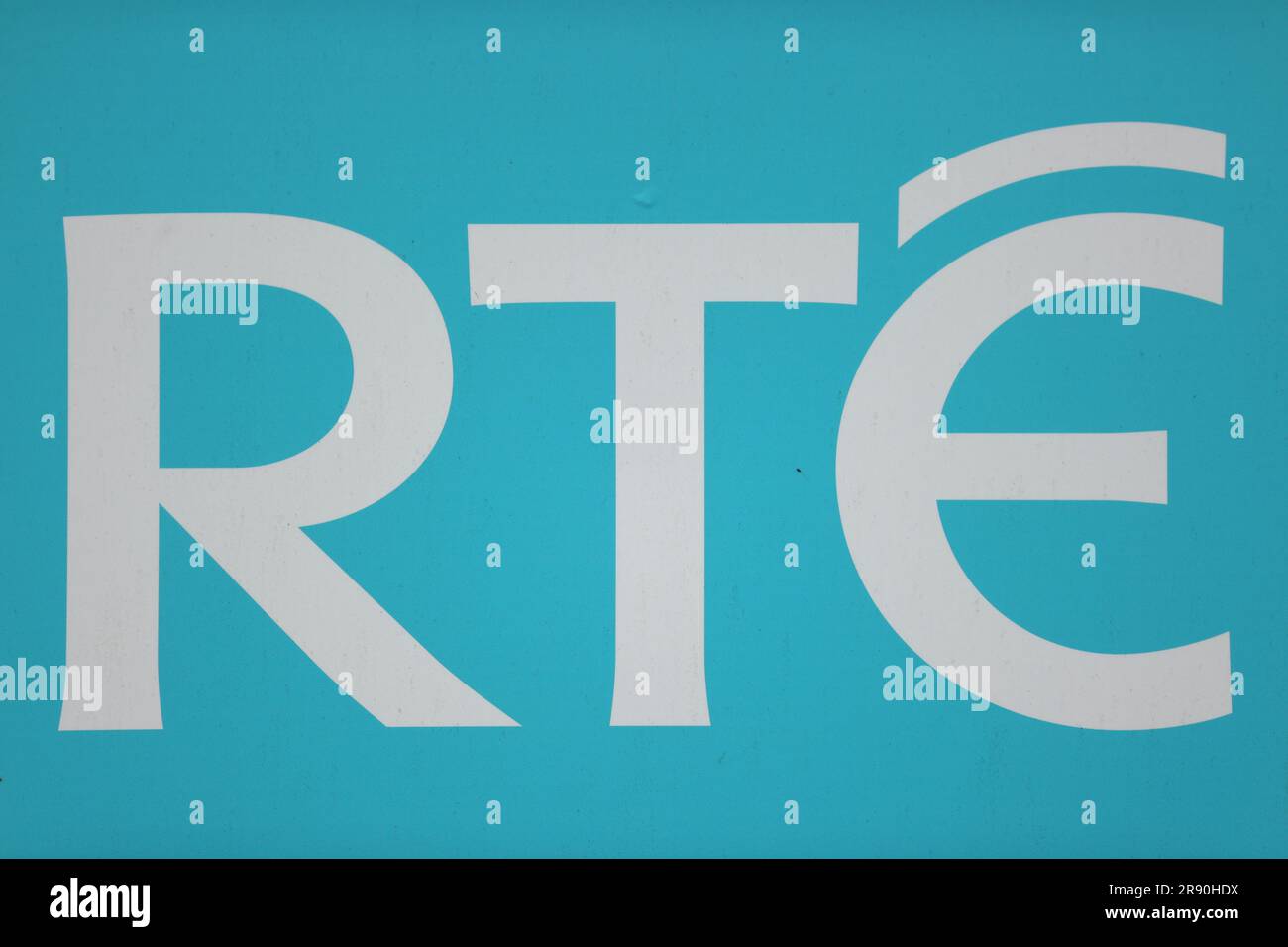 A sign for the RTE Television Studios in Donnybrook, near Dublin in the Republic of Ireland. The director general of RTE has been suspended amid a controversy over the national broadcaster's misreporting of the salary of star presenter Ryan Tubridy. Picture date: Friday June 23, 2023. Stock Photo
