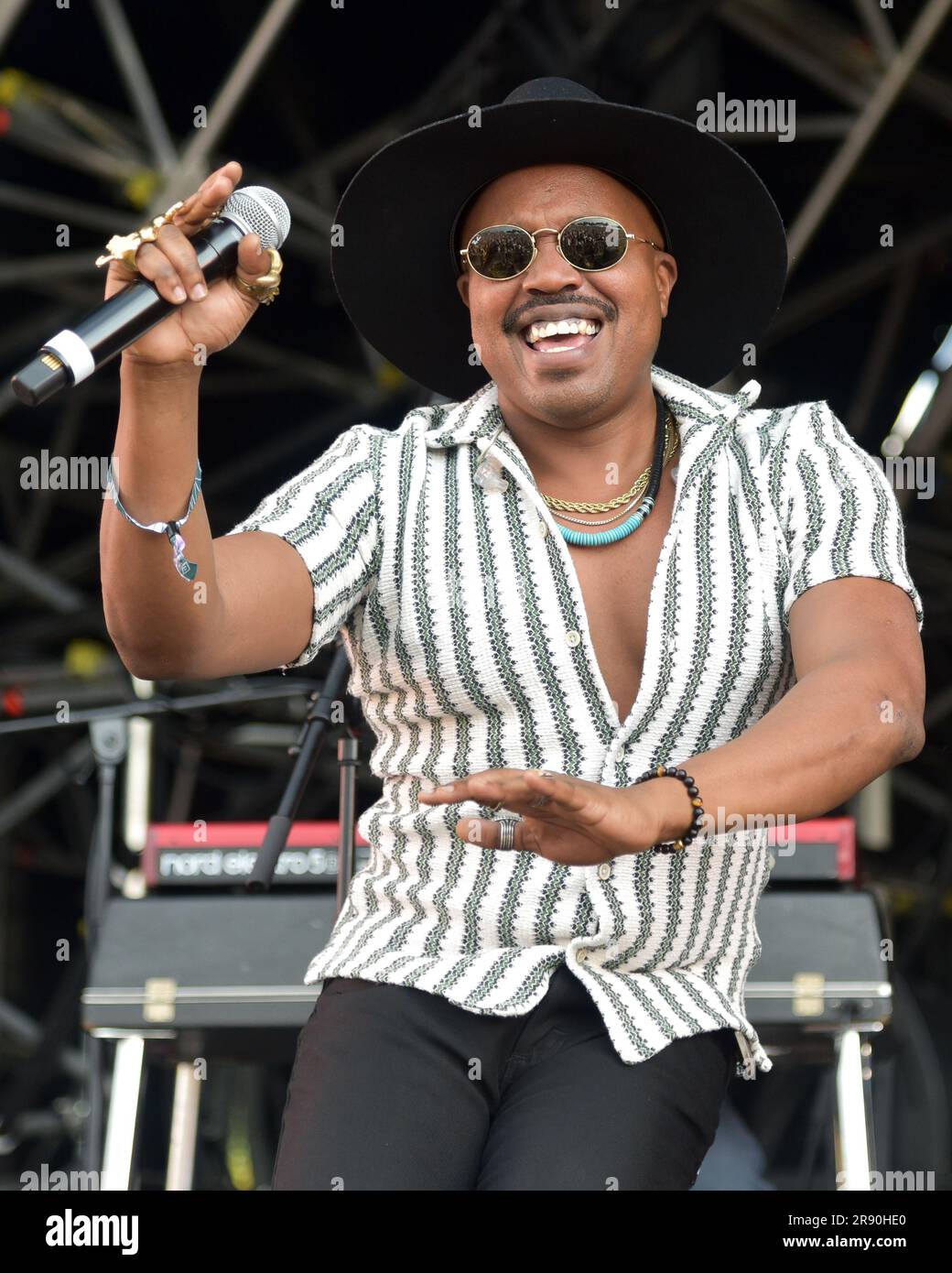 Durand Jones End of the Road festival Stock Photo Alamy