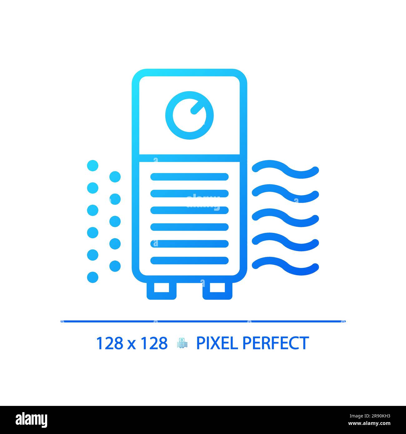 Air purifier gradient linear vector icon Stock Vector
