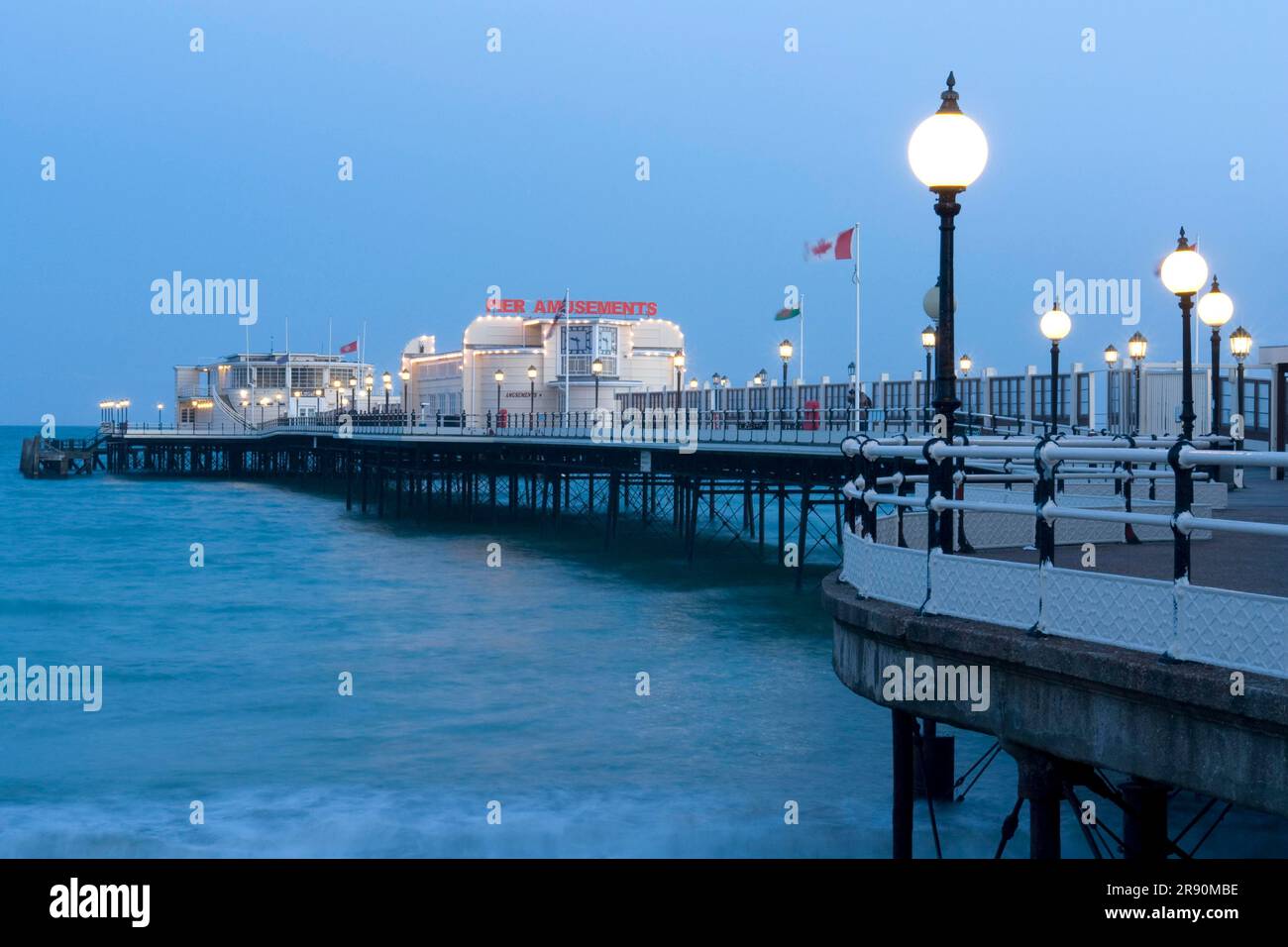 Pier, Worthing seaside resort, West Sussex, England, United Kingdom Stock Photo
