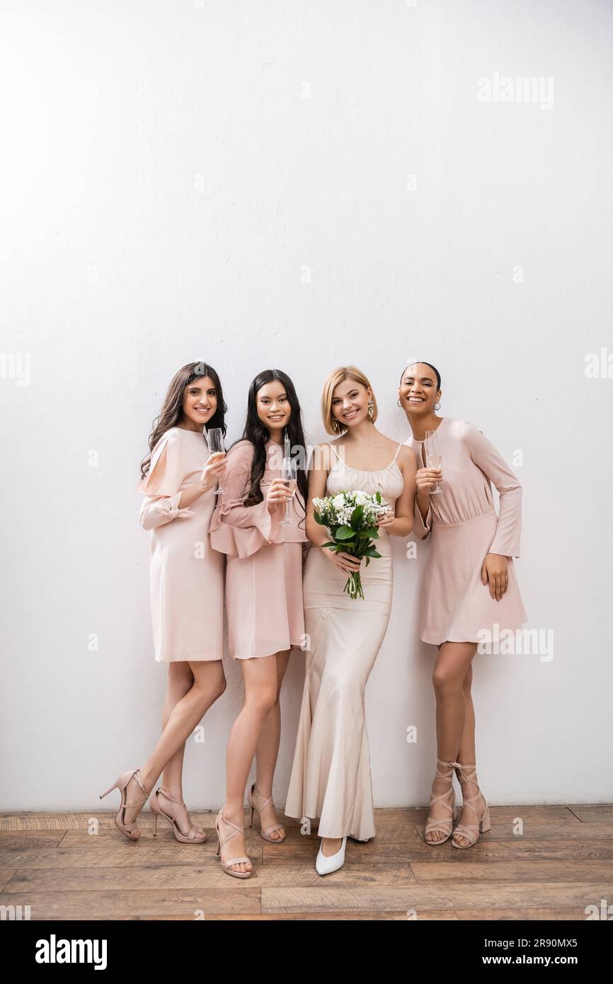 sachin and babi light blue dress Dress My Wedding – Dusty pink, purple, champagne rose bouquet set