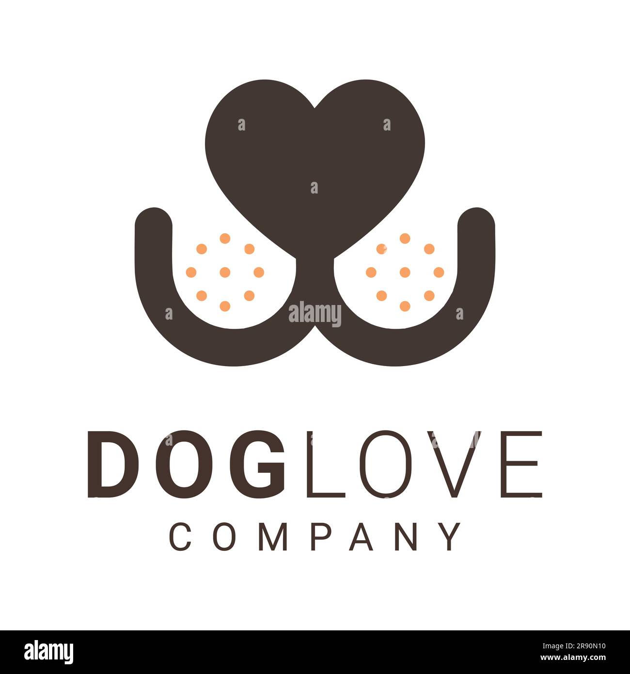Dog paw logo Stock Vector Images Alamy