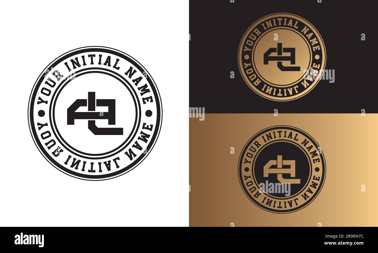 Luxury Initial AL or LA Monogram Letter Text Logo Streetwear Fashion AL Initial Logotype Traditional Initial Font Stock Vector