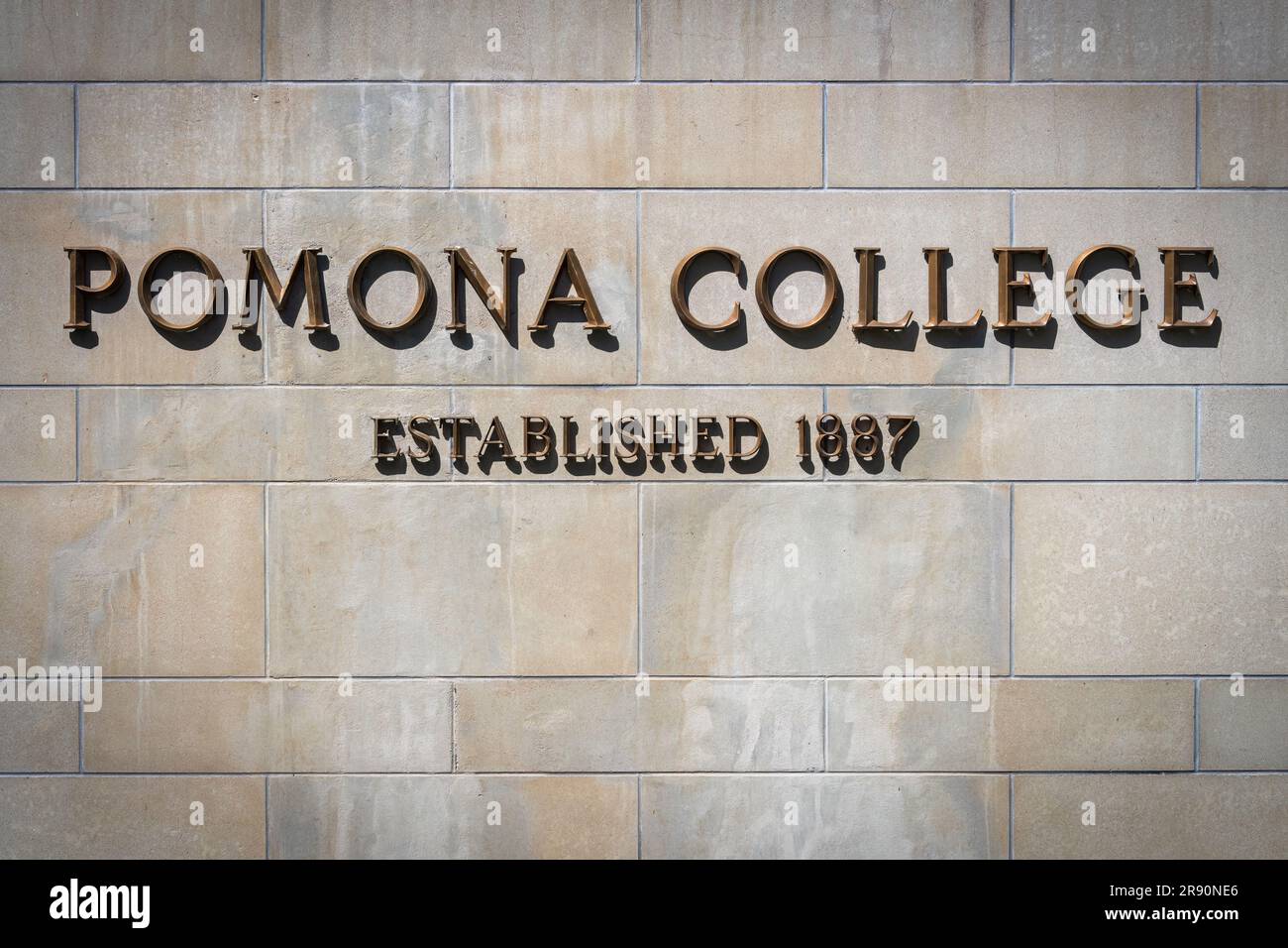 Claremont, CA – June 21, 2023: Pomona College, a leading liberal arts college in the US, is a New England-type college in Southern California. Stock Photo