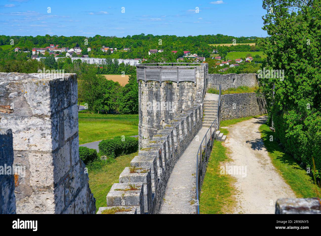 Ramparts of Provins, surrounding this World Heritage walled city