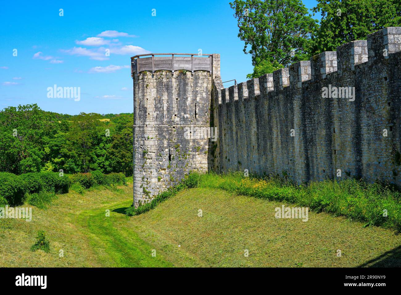 Ramparts of Provins, surrounding this World Heritage walled city