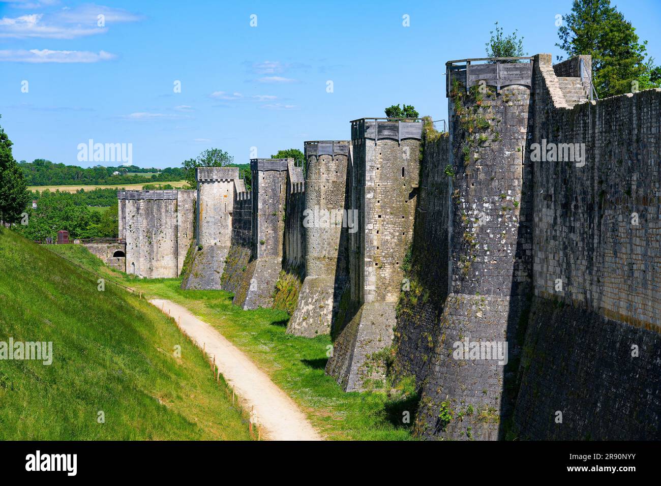 Ramparts of Provins, surrounding this World Heritage walled city