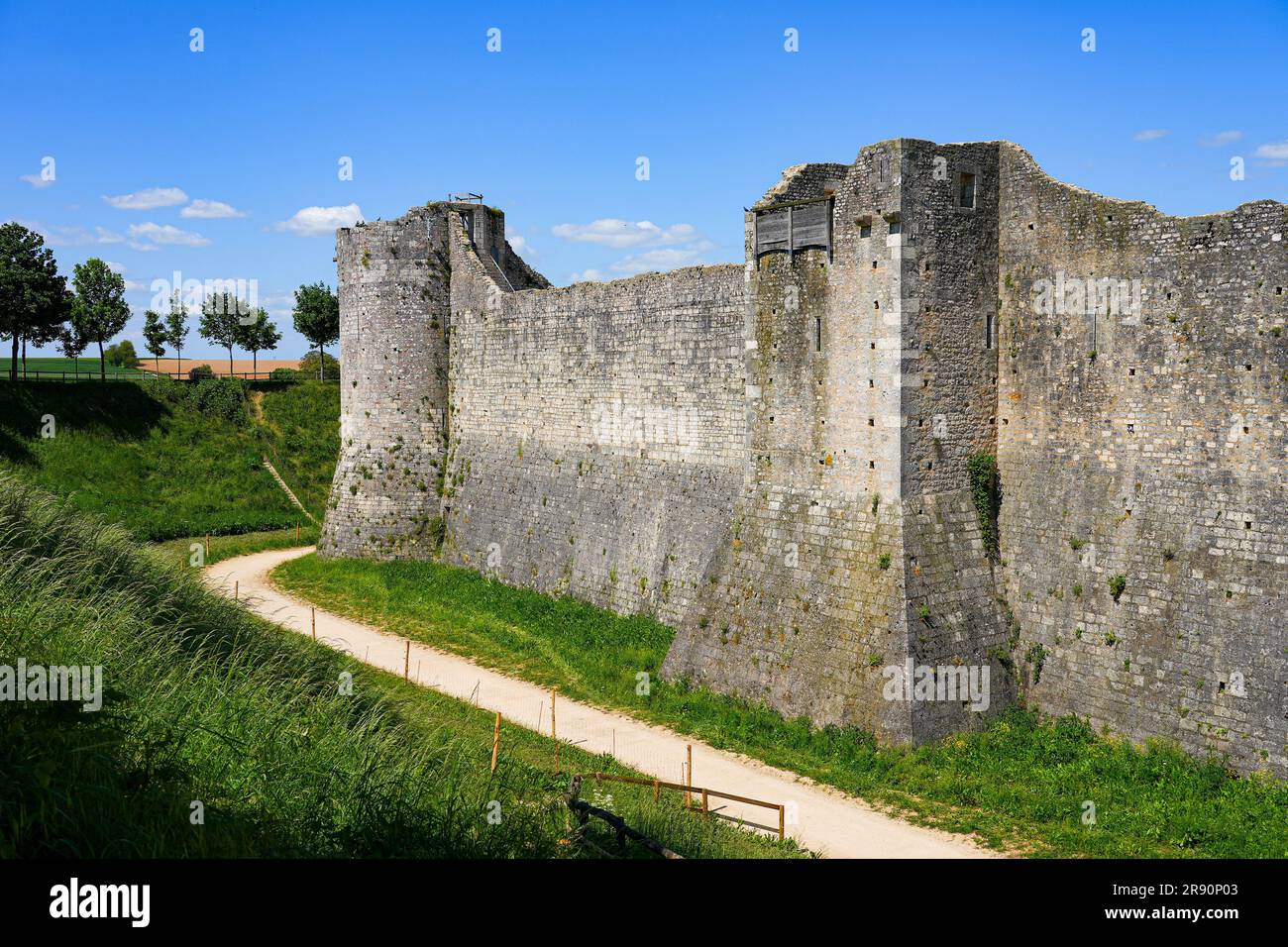 Ramparts of Provins, surrounding this World Heritage walled city