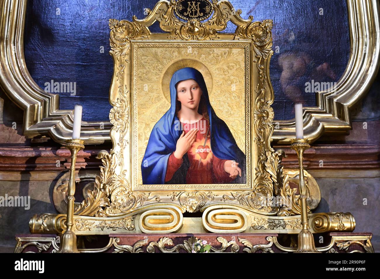 Vienna, Austria. The St. Peters Church, Baroque Roman Catholic parish