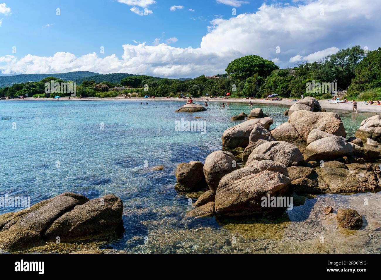 Plage de Santa Giulia , Strand, beach, Porto Vecchio, Corse-du-Sud,  Korsika, Frankreich, Europa Stock Photo - Alamy