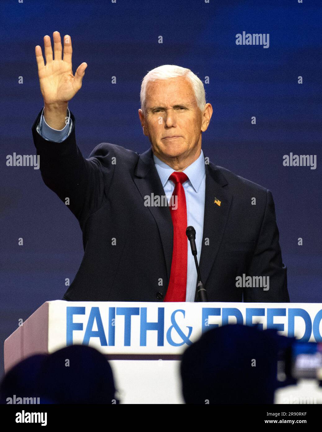 Former United States Vice President Mike Pence, a candidate for the