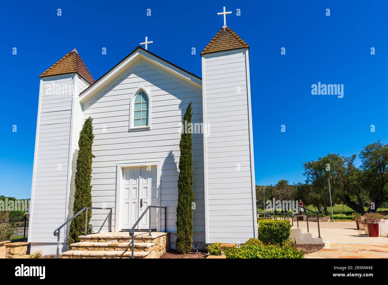Chapel of San Ramon, Santa Barbara County, California USA Stock Photo ...