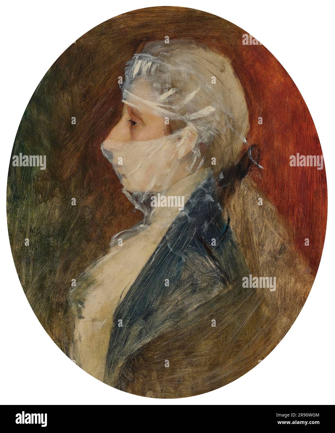 Portrait of Princess Maria Luisa of Bourbon-Parma, Princess of Bulgaria (1870-1899). Private Collection. Stock Photo