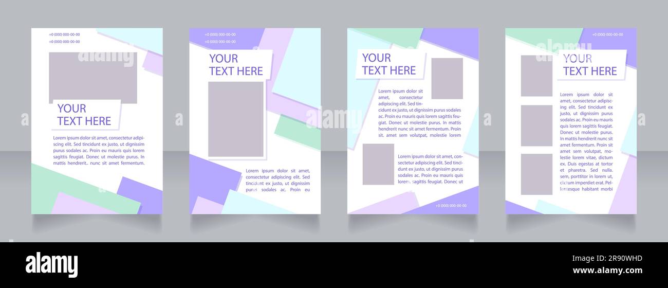 Health insurance benefits blank brochure layout design Stock Vector ...