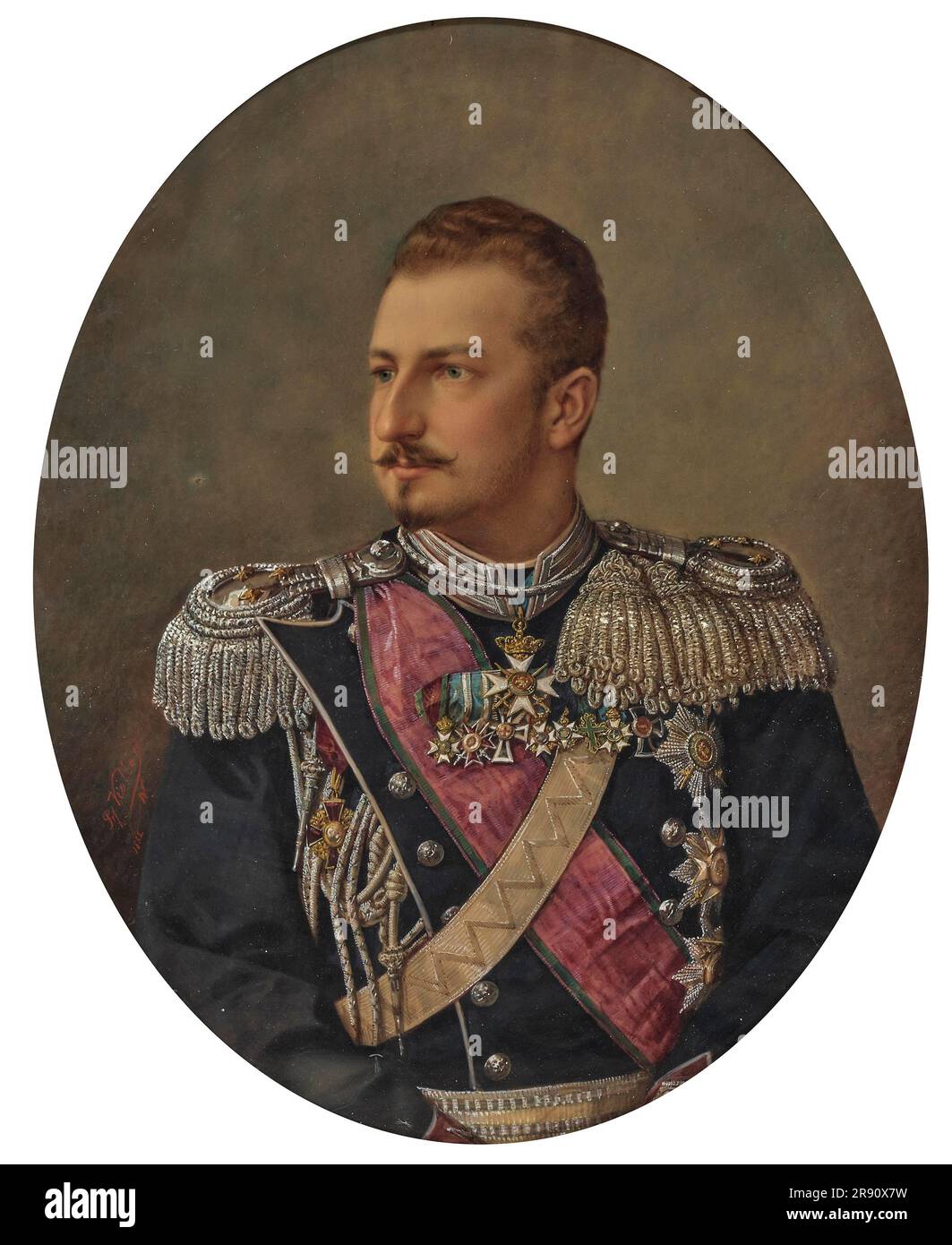 Portrait of Ferdinand of Saxe-Coburg and Gotha (1861-1946), later Tsar ...