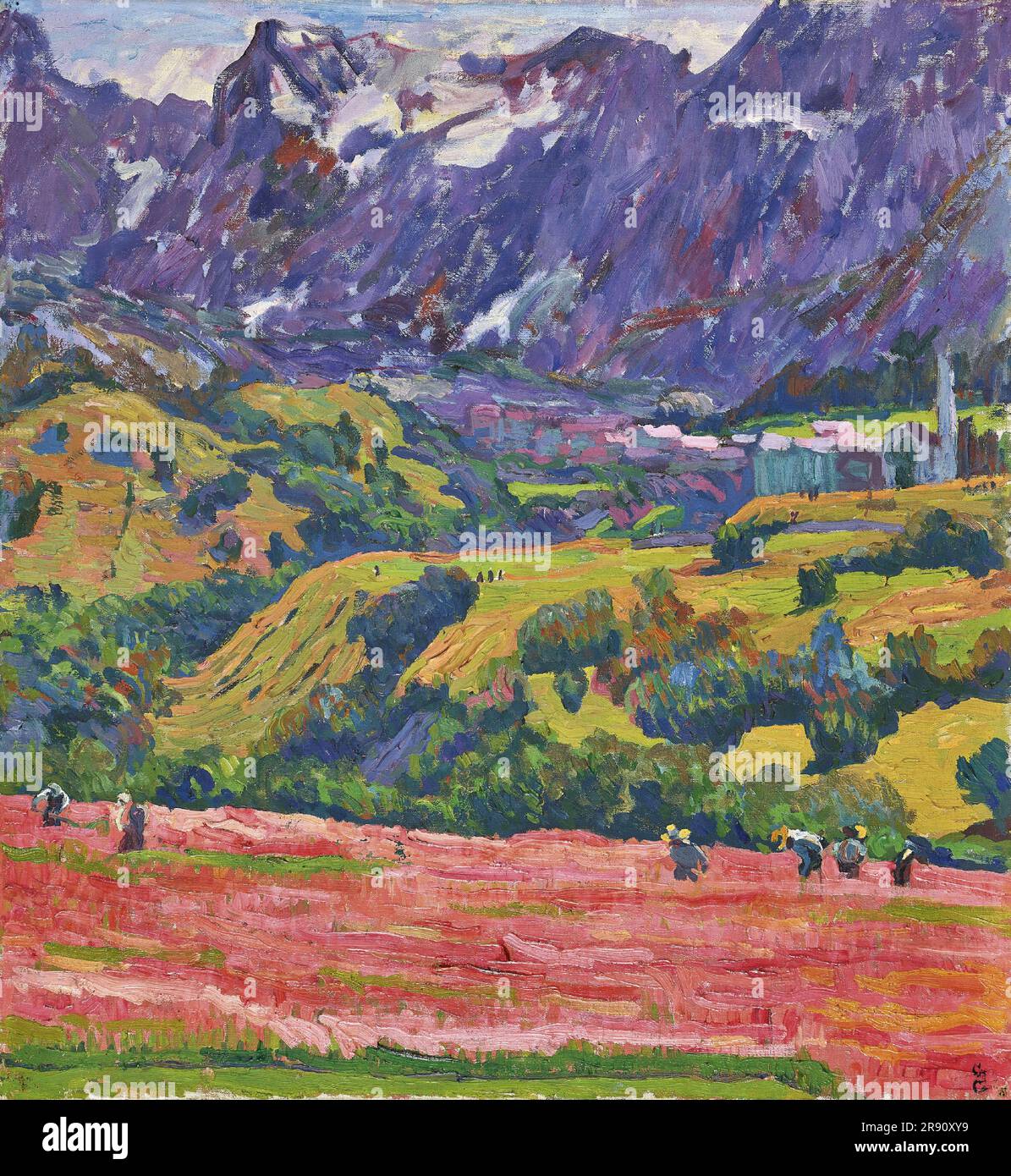 Spring 1912 Spring in Bergell, 1912. Private Collection Stock Photo - Alamy