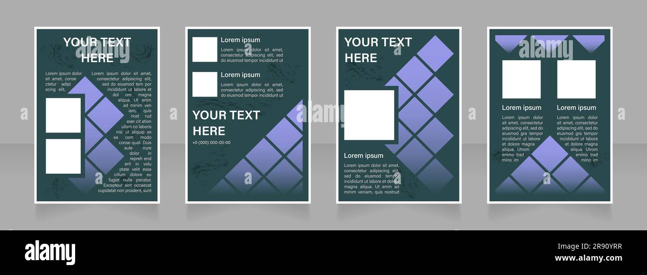 Education course promotion blank brochure layout design Stock Vector ...