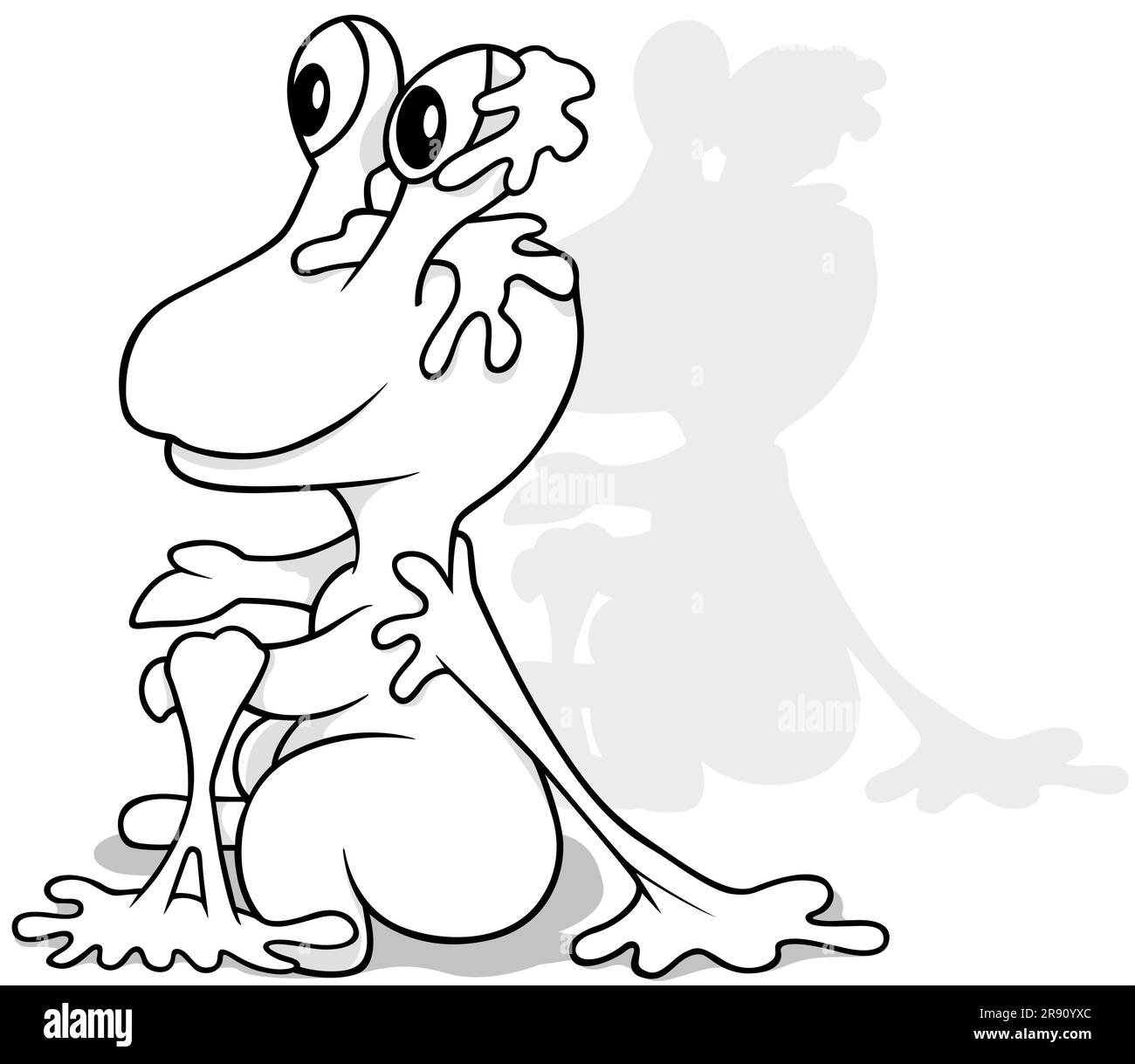 Drawing of a Garbage Monster Stock Vector