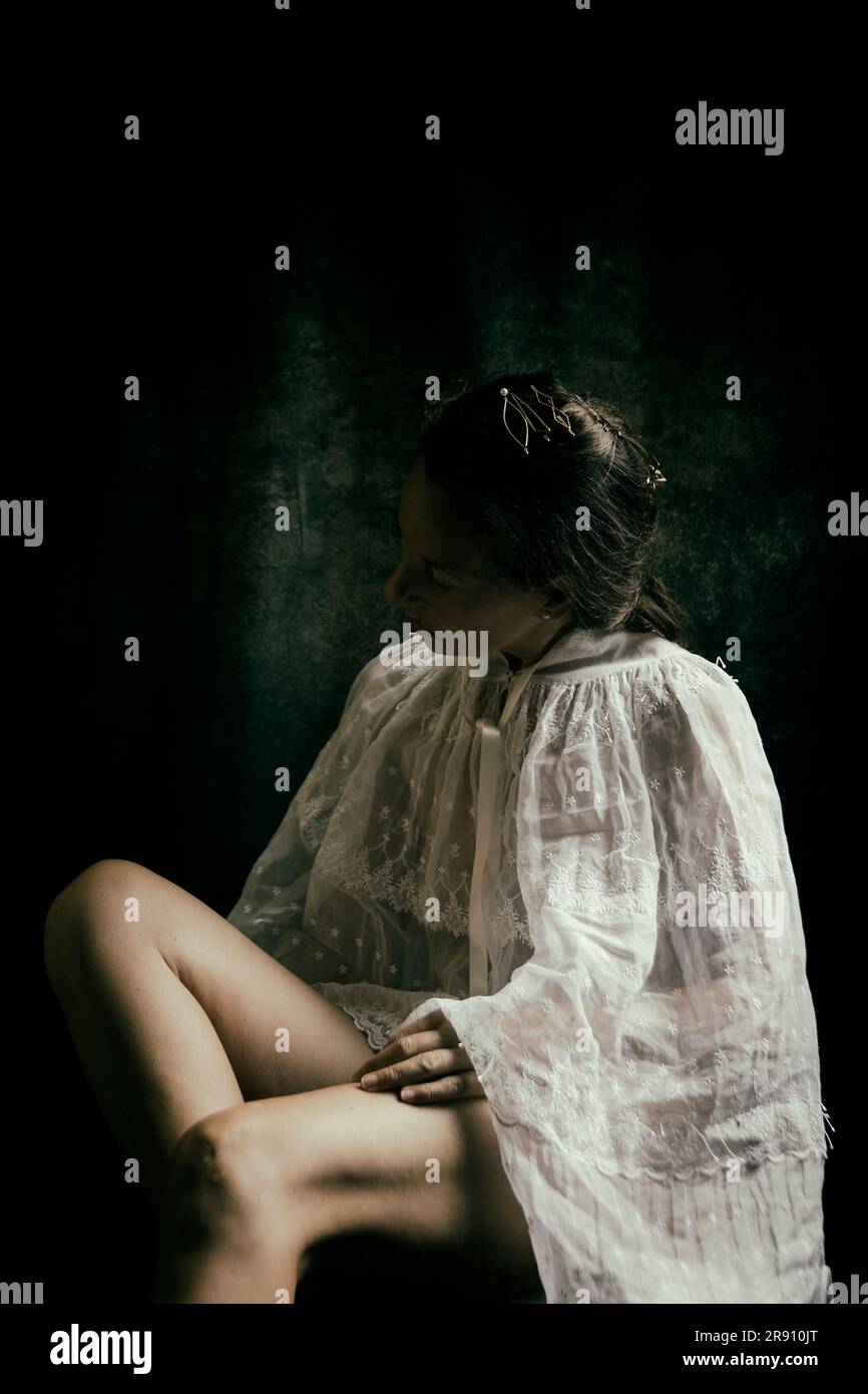 Woman cloak hi-res stock photography and images - Alamy