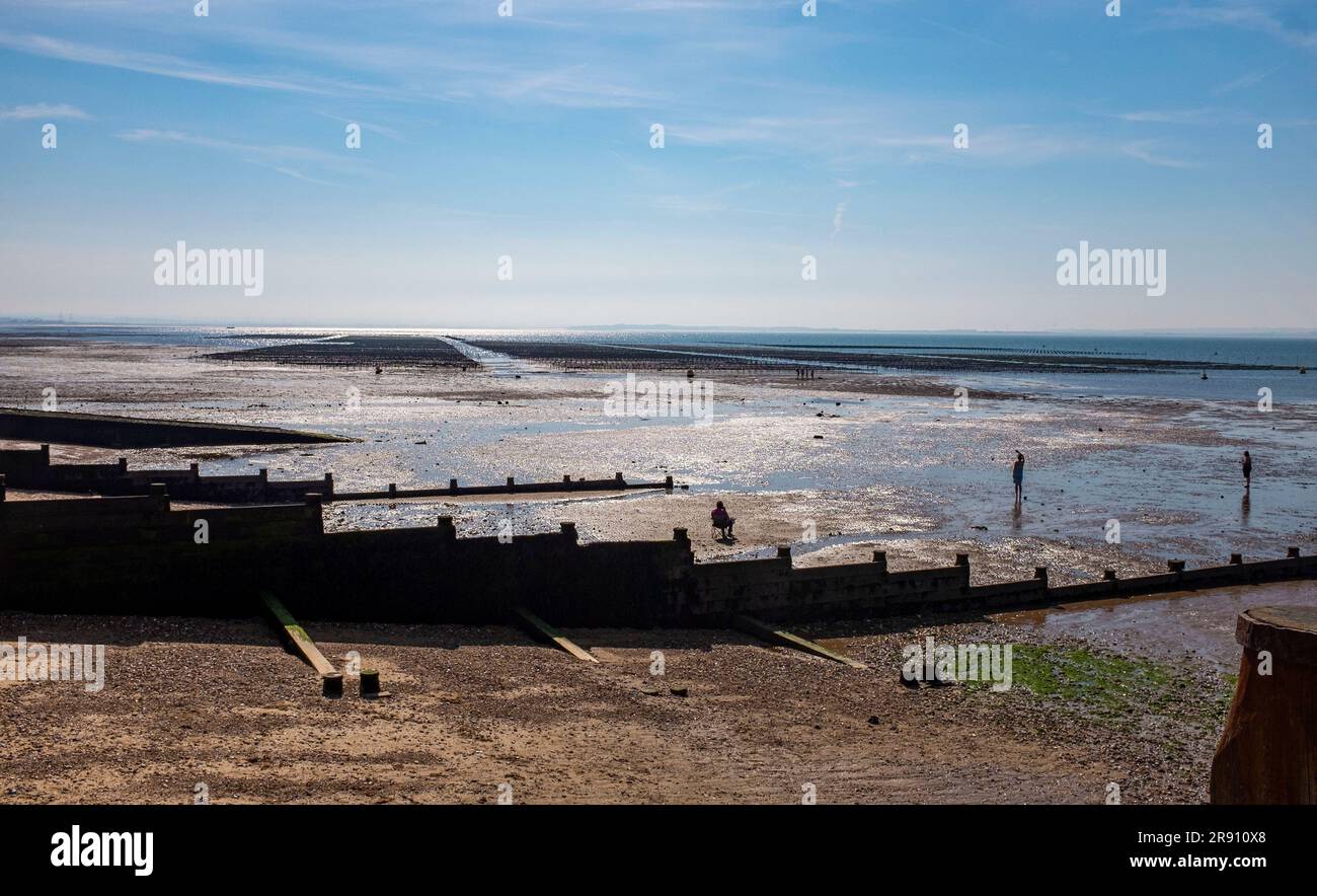 Whitstable North Kent , England UK The famous oyster farming beds at
