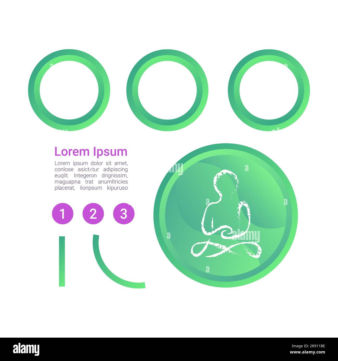 Mental health infographic chart design element set Stock Vector Image