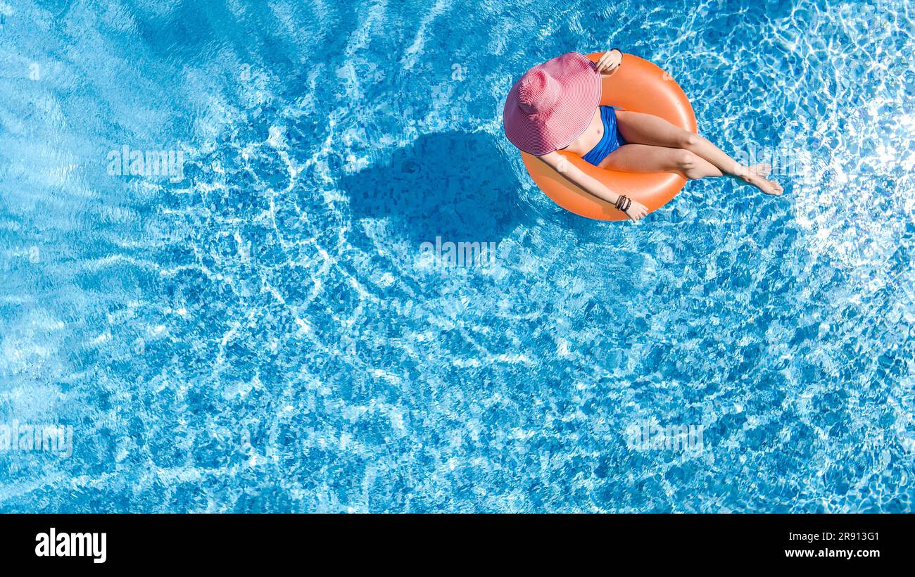 Aerial view woman in bikini hi-res stock photography and images - Alamy