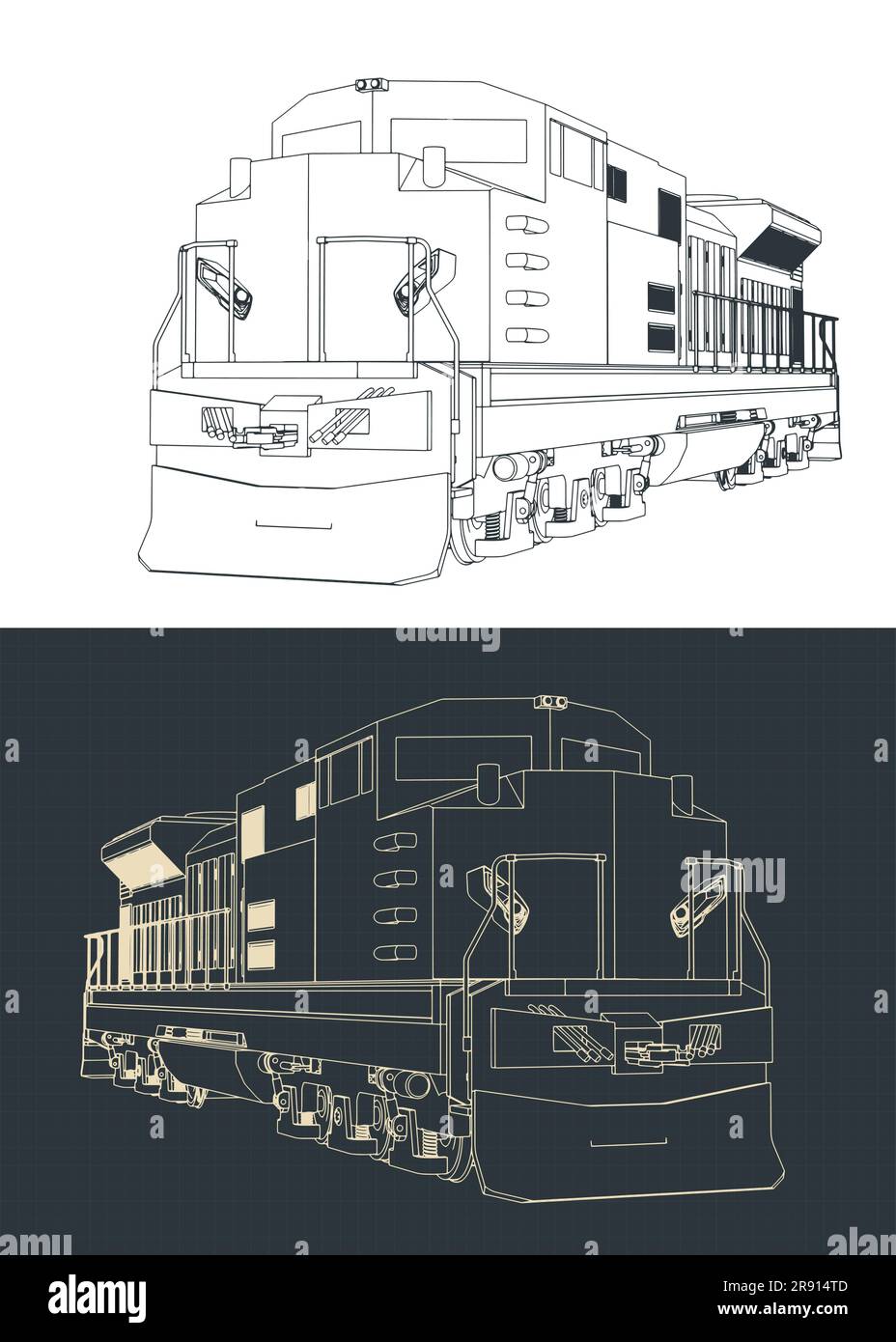 Stylized vector illustrations of drawings of diesel Stock Vector Image & Art Alamy