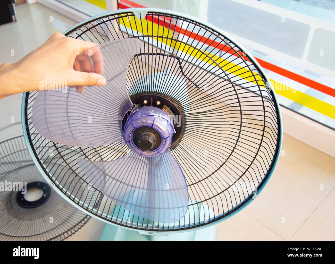 The fan is broken, the impeller is broken, needs repair Stock Photo Alamy
