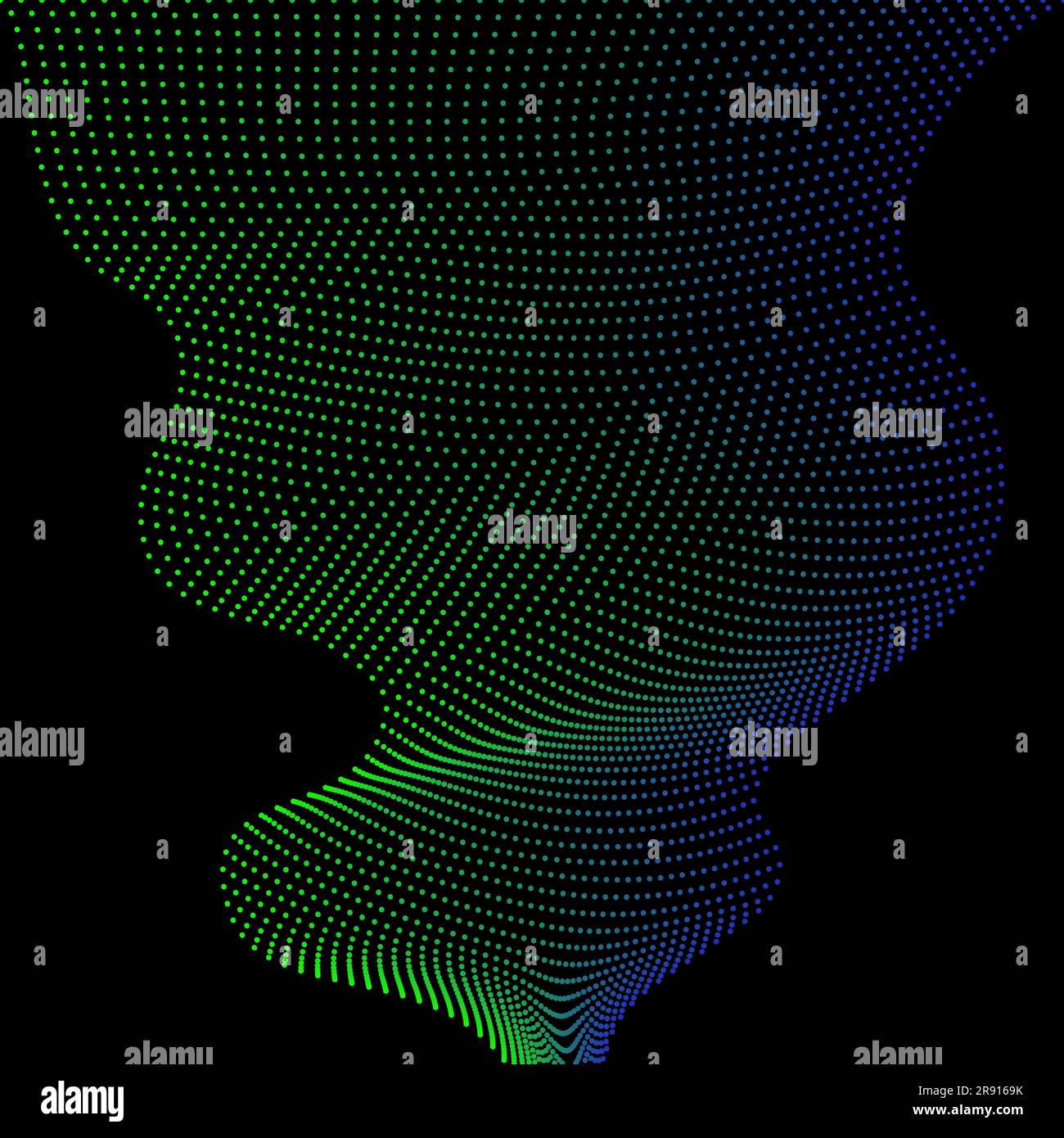 Abstract polygonal space low poly dark background with connecting dots and lines. 3d rendering. Connection structure Stock Vector
