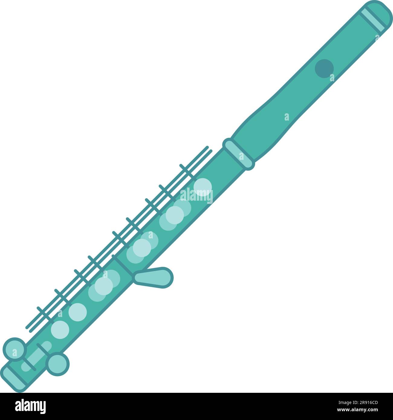 Isolated colored flute musical instrument icon Vector Stock Vector ...