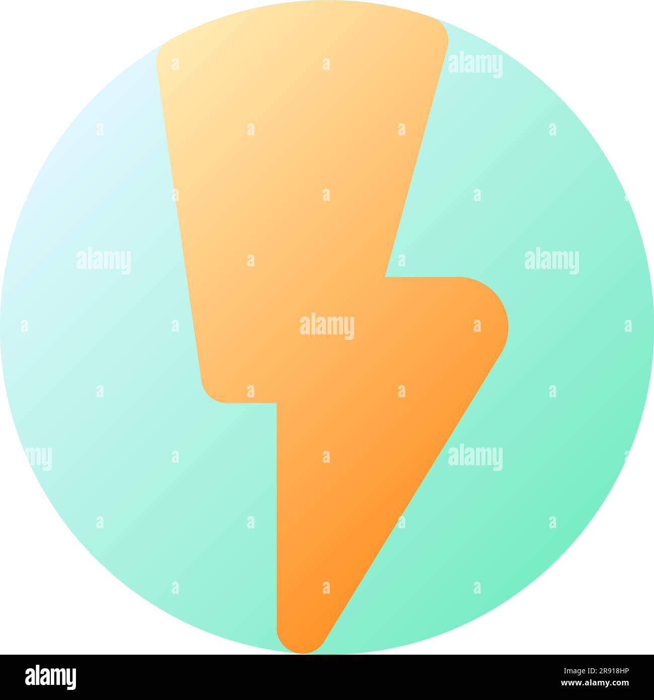 Cryptocurrency coin pixel perfect flat gradient color ui icon Stock Vector