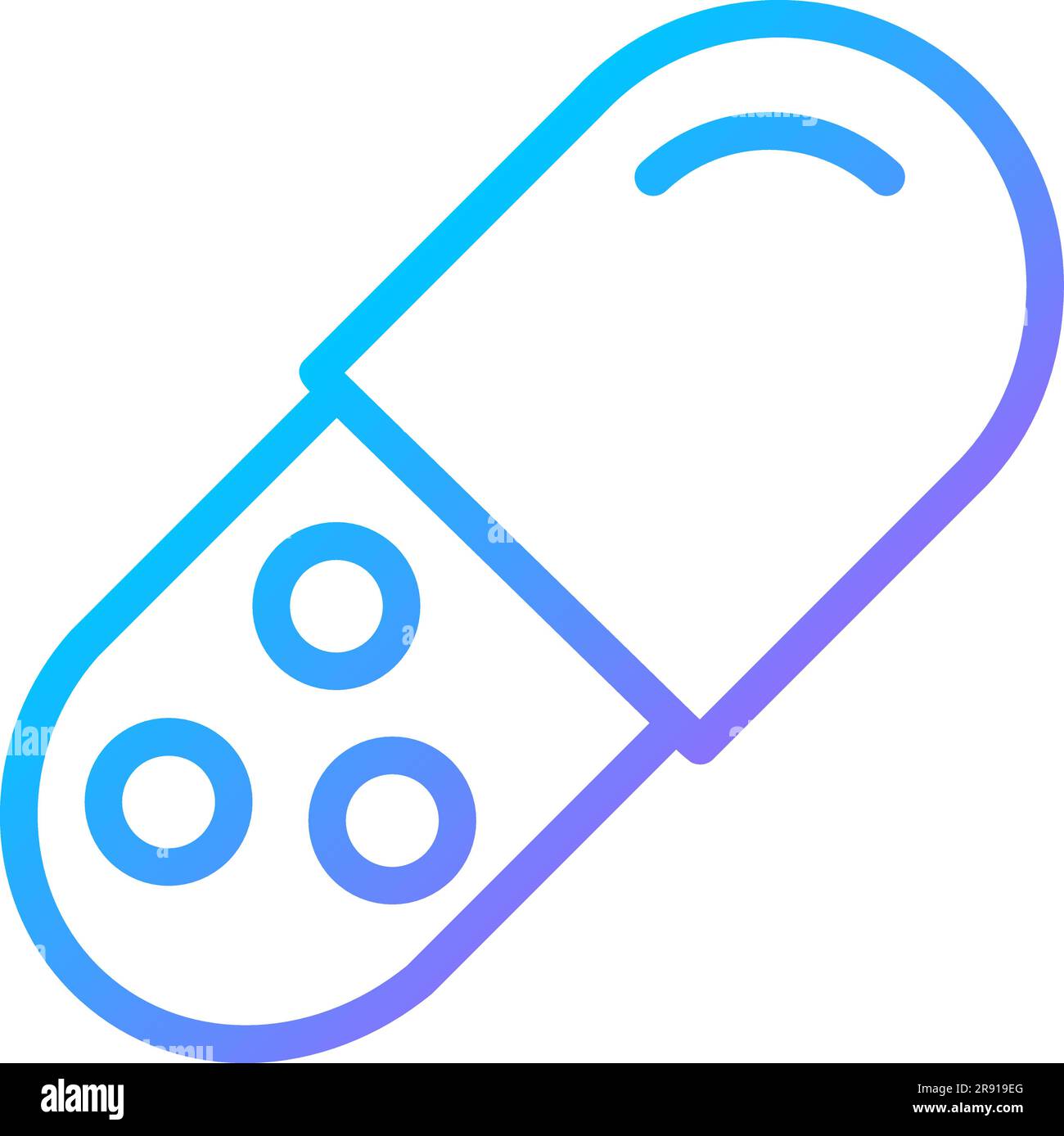 Medicament pixel perfect gradient linear vector icon Stock Vector
