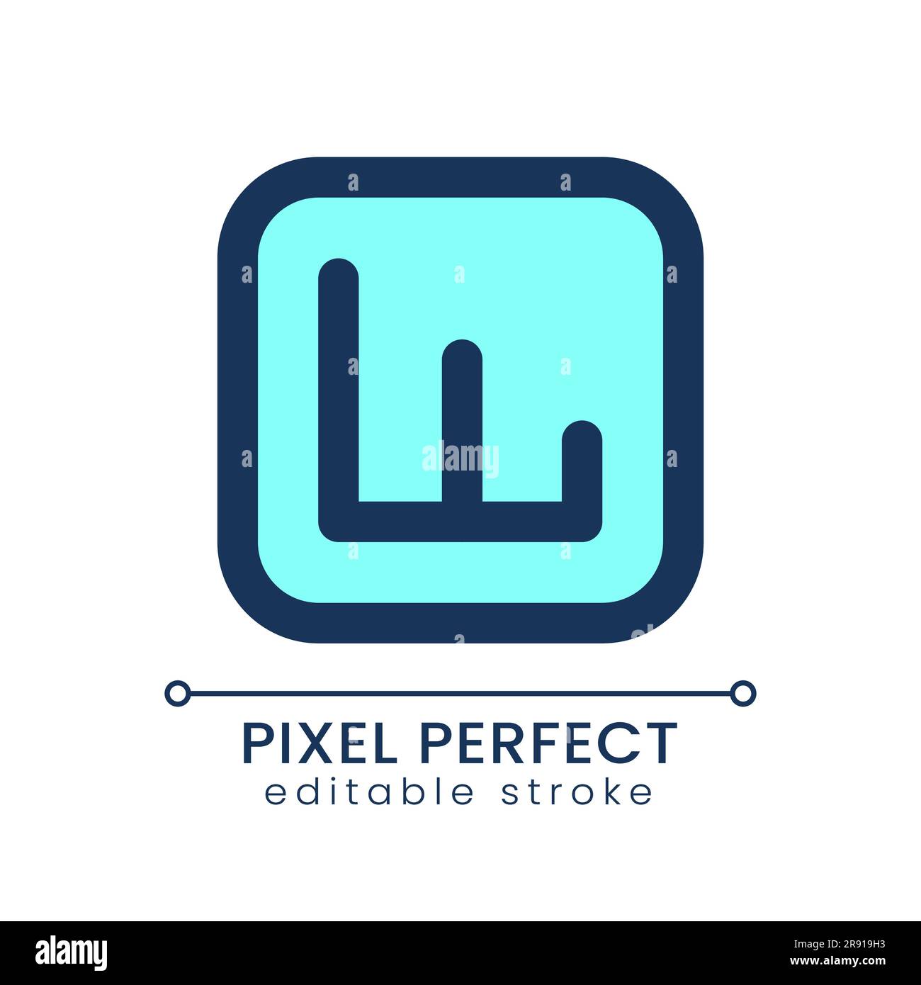 Activity analytics pixel perfect RGB color ui icon Stock Vector Image ...