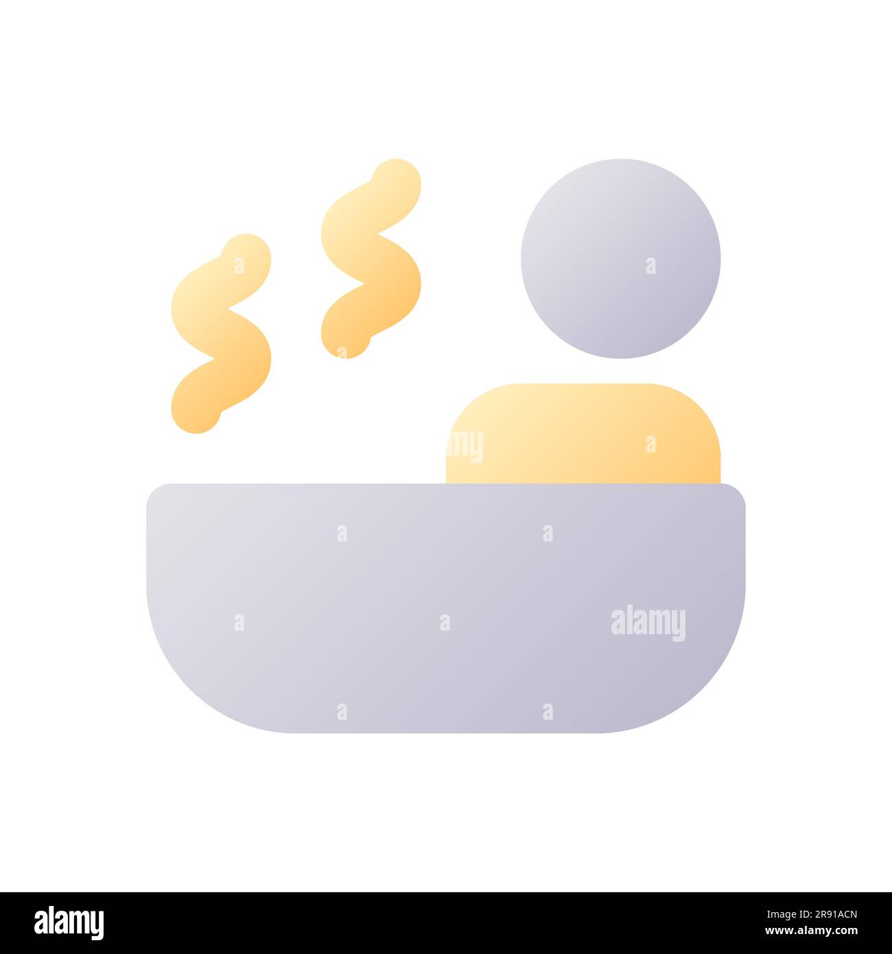 Spa pixel perfect flat gradient two-color ui icon Stock Vector