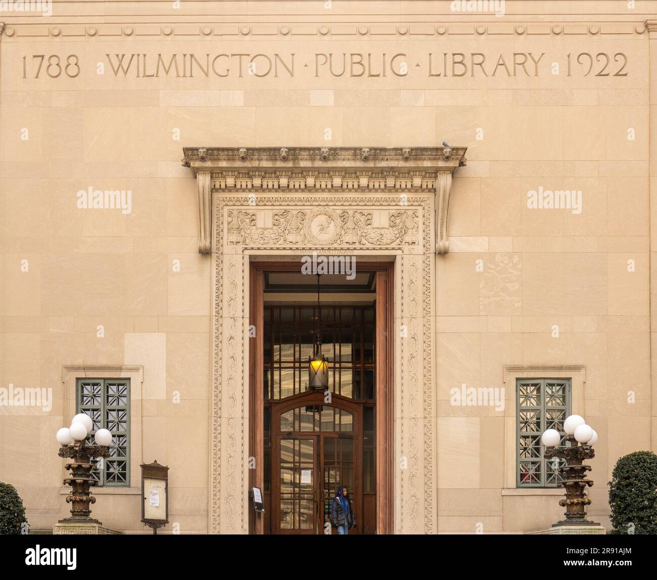 Entrance to a public library hires stock photography and images Alamy