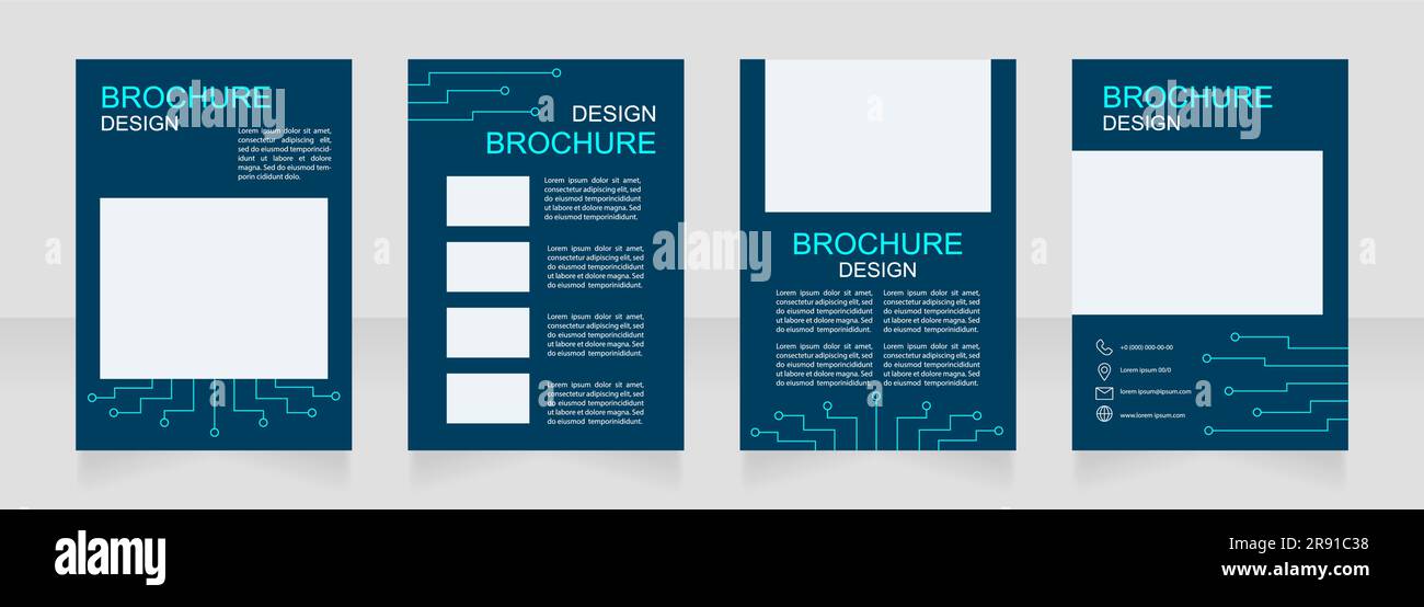 Using equipment for building system blank brochure design Stock Vector ...