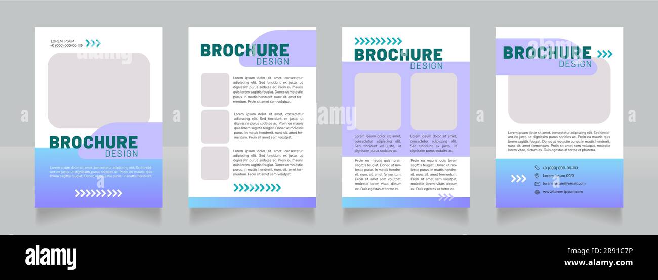 Renewable energy blue blank brochure design Stock Vector Image & Art ...