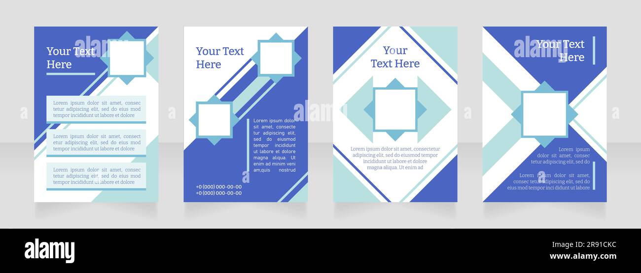 Educational program blank brochure layout design Stock Vector Image ...