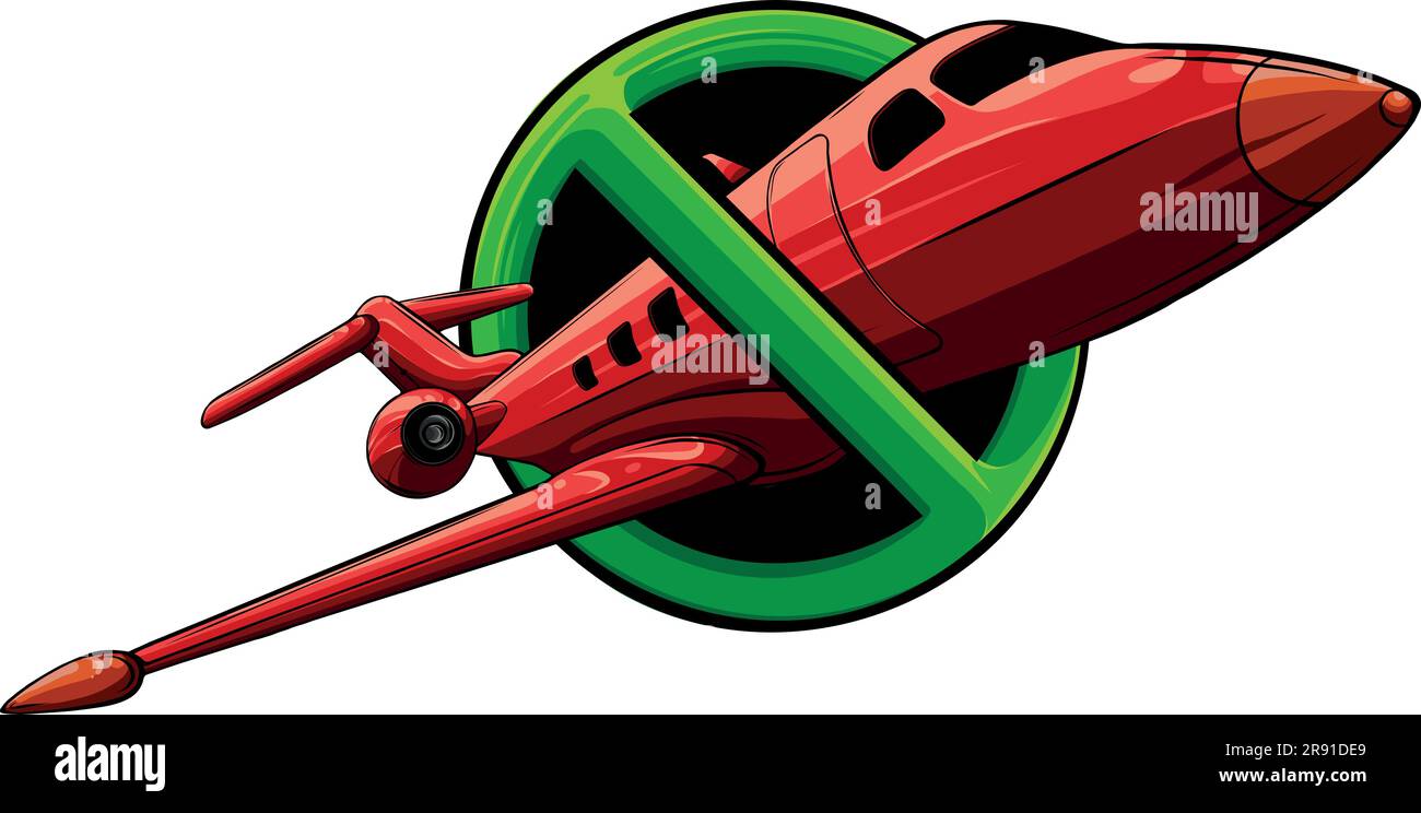 Forbidden sign with airplane icon. Forbidden to fly Stock Vector Image