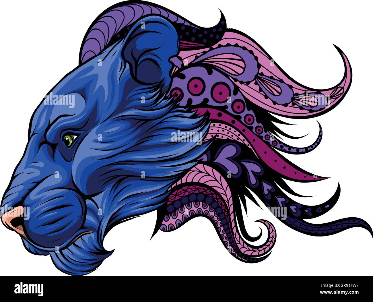 cougar-display-stock-vector-images-alamy