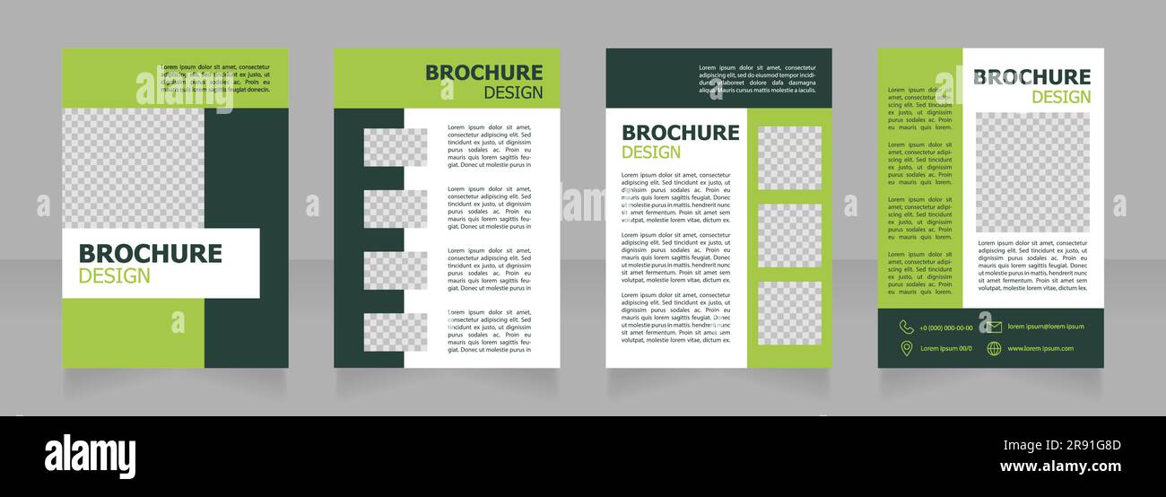 Agribusiness development strategy blank brochure design Stock Vector