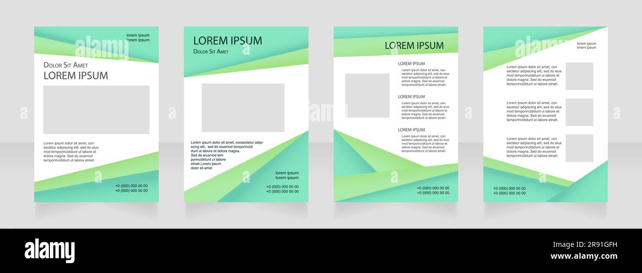 Layout Green Trade Green eco industry blank brochure layout design Stock Vector Image ...