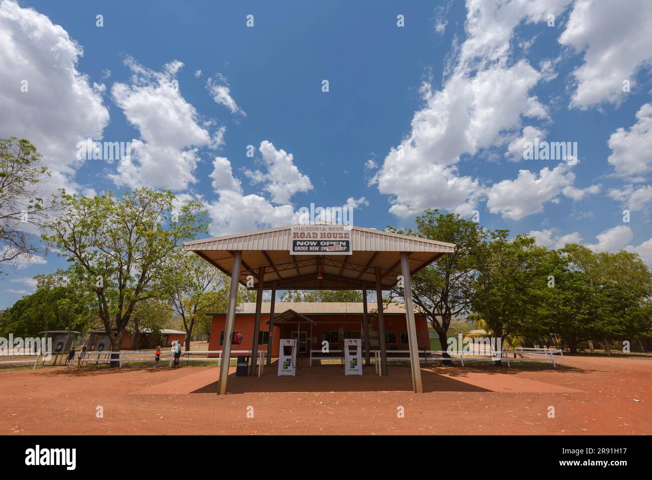 The Victoria River Roadhouse on the near Gregory in The Northern Territory in Australia Stock Photo
