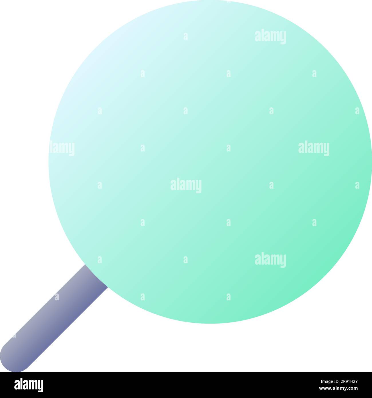 Magnifying glass pixel perfect flat gradient color ui icon Stock Vector