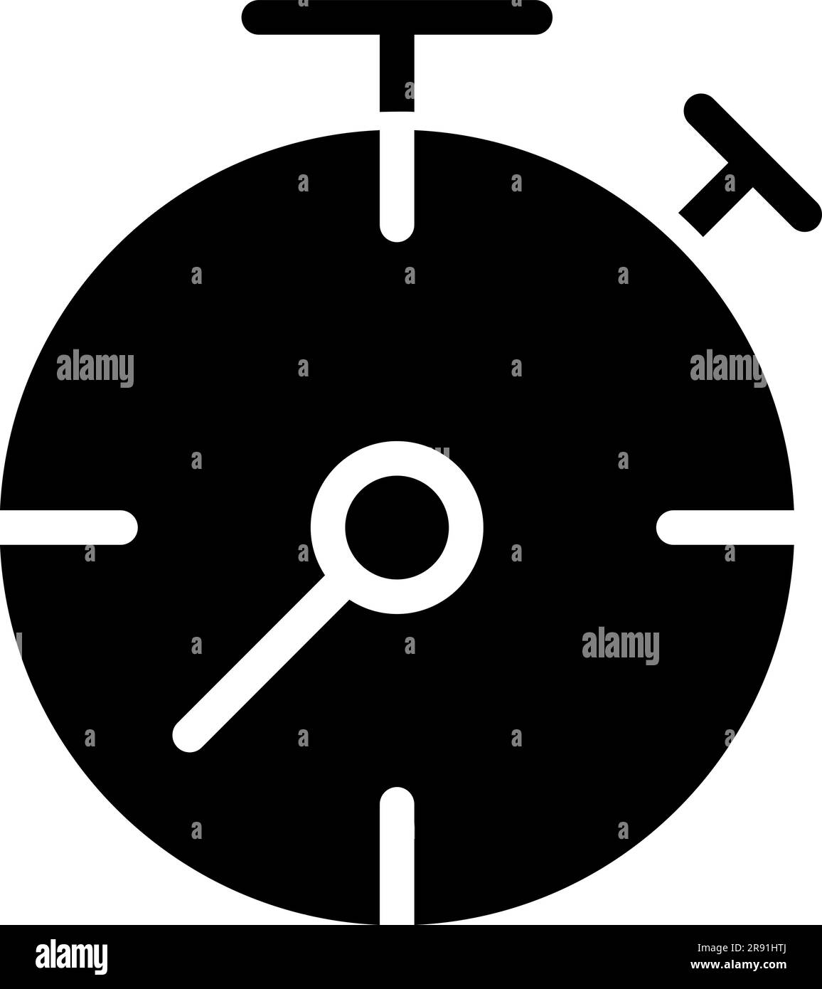 Stopwatch black glyph icon Stock Vector Image & Art - Alamy