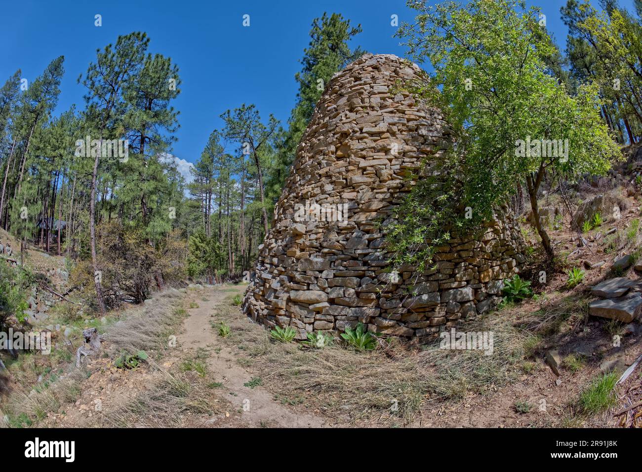 The historic Walker Charcoal Kiln in the Prescott National Forest just