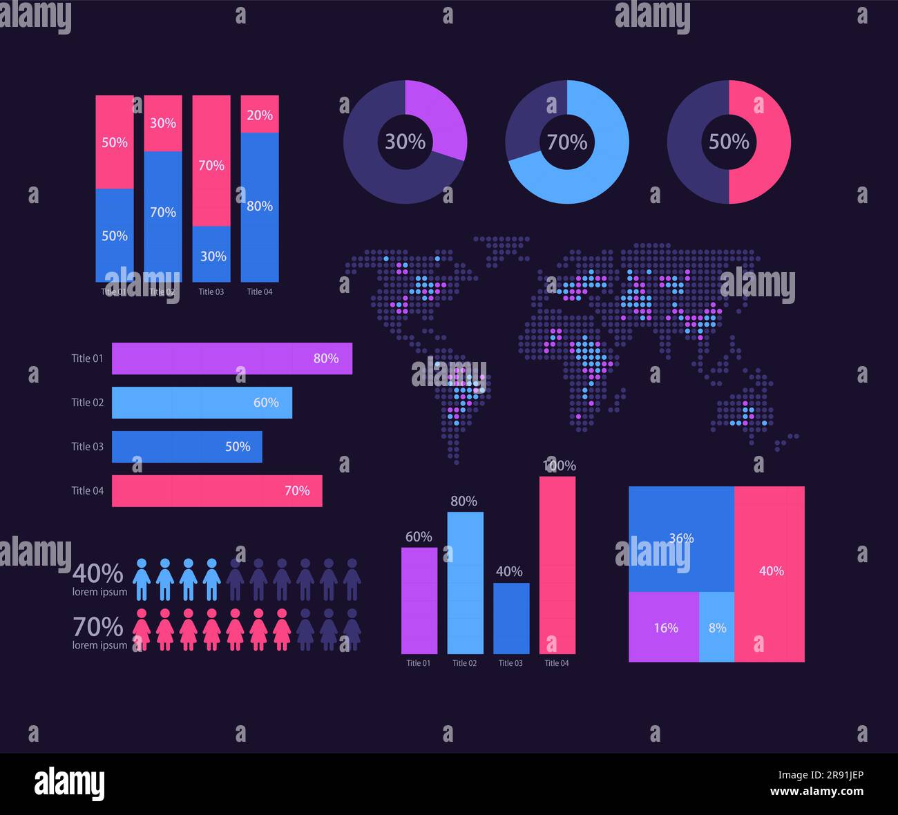 International business analytics infographic chart design template set ...