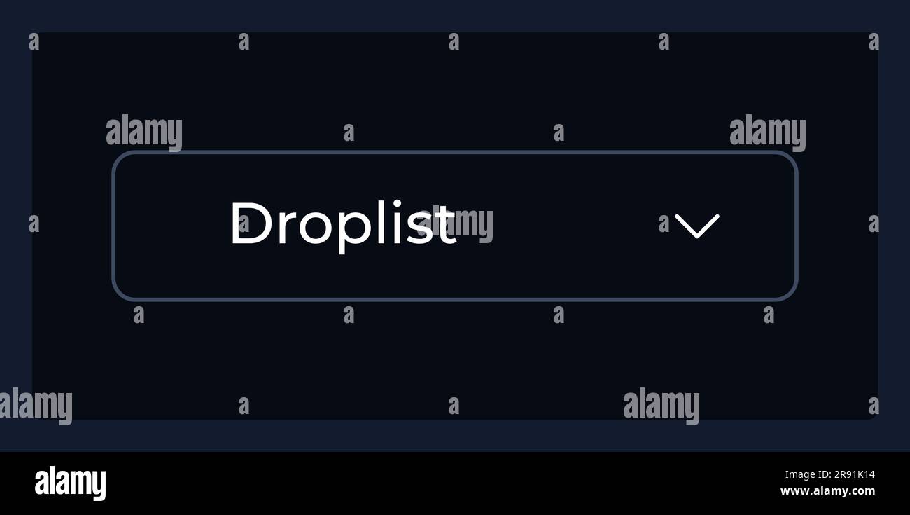 Normal drop down list UI element template Stock Vector Image & Art - Alamy