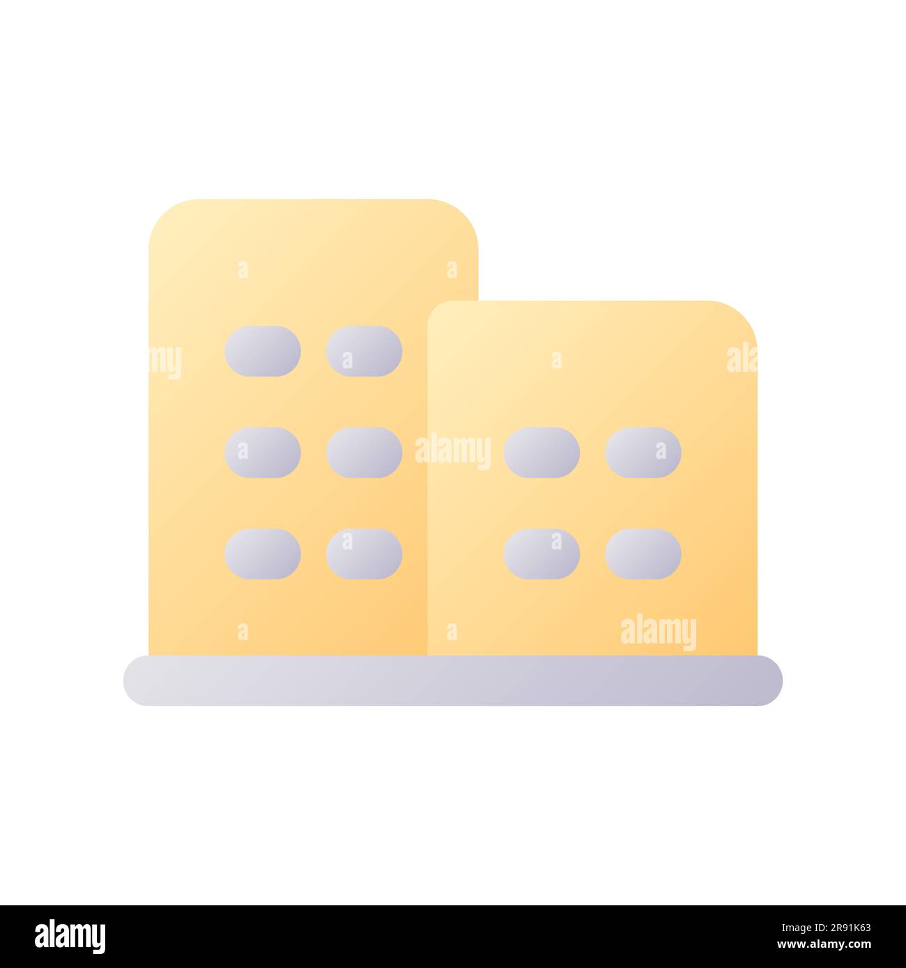 Hotel pixel perfect flat gradient two-color ui icon Stock Vector Image ...